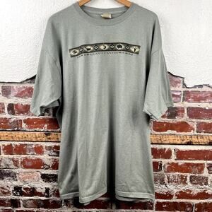 Vintage Grand Canyon Shirt Size XXL Green Short Sleeve National Park Travel USA